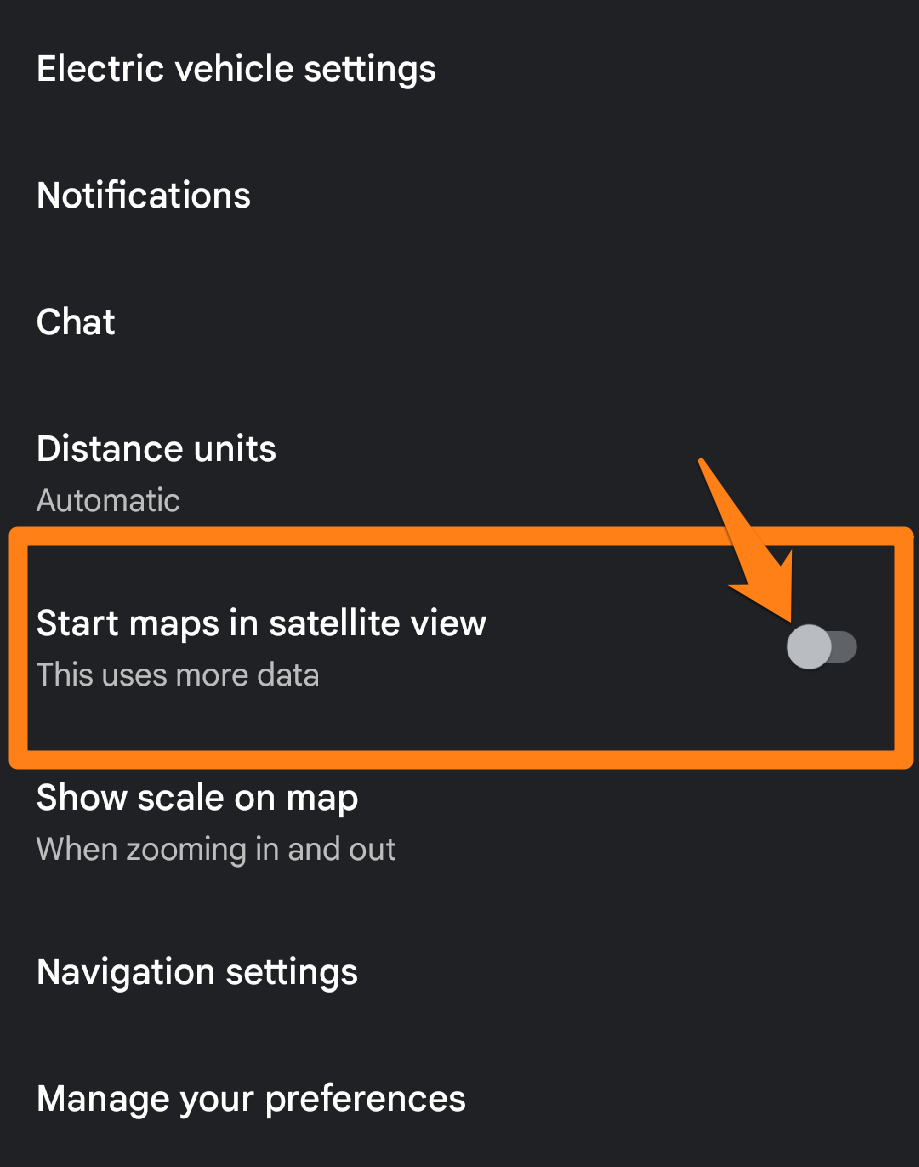 Activating Start maps in satellite view How to enable satellite view in Google Maps