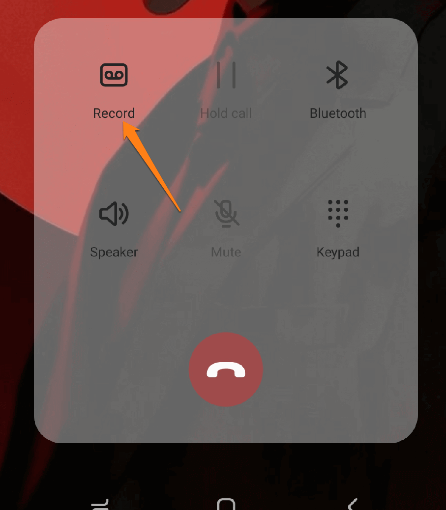 Image from: Call recording button