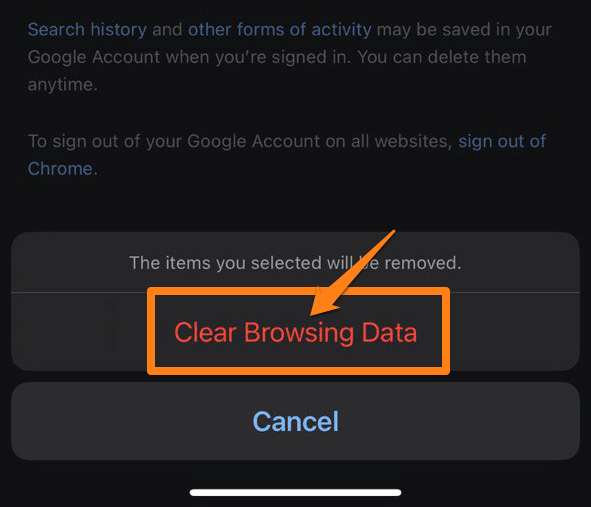 Clear browsing data How to clear Google Chrome history
