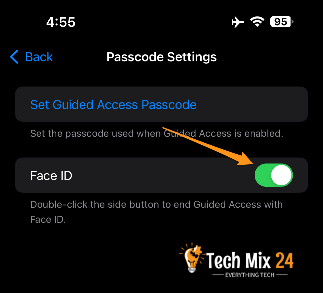 Enable Face ID