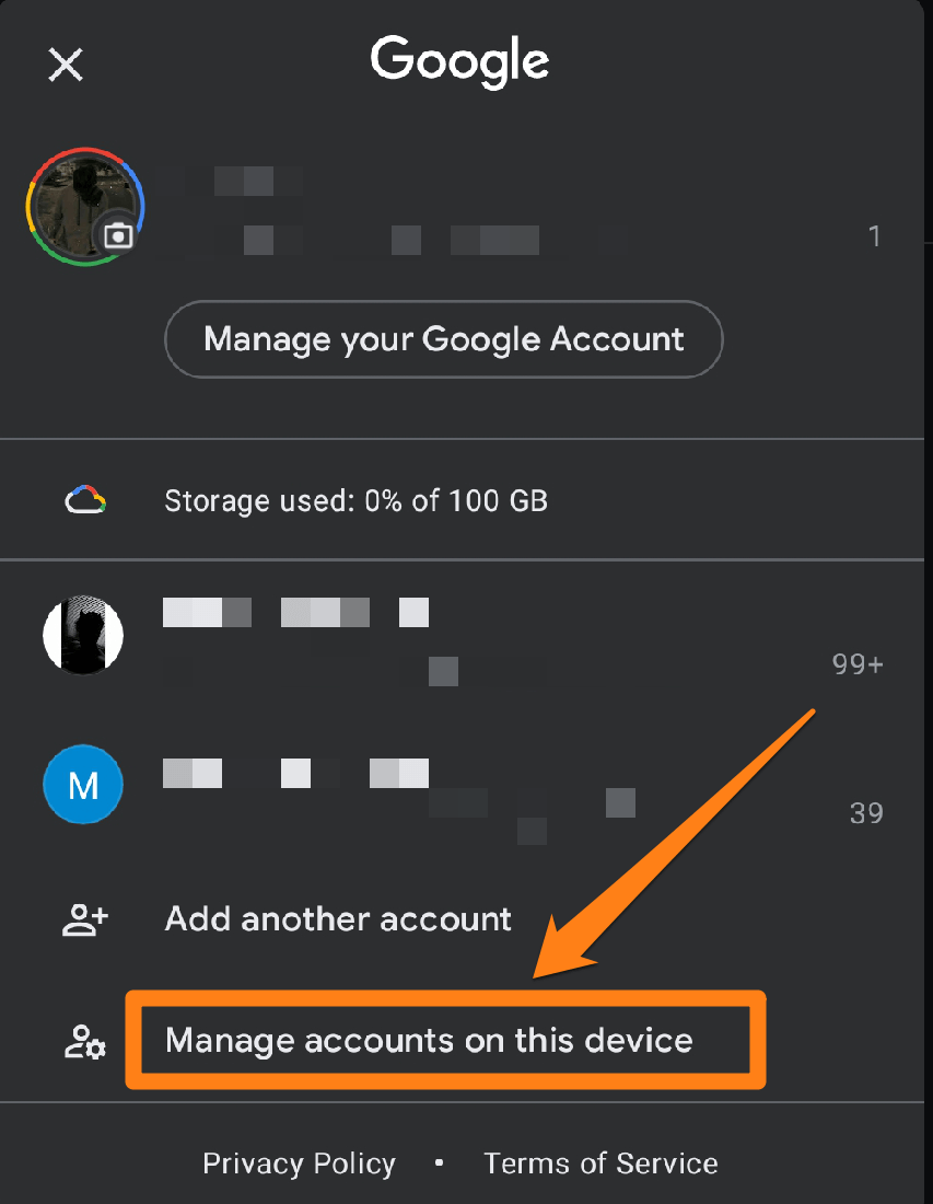 Manage accounts on this device How to Sign Out of Gmail Account