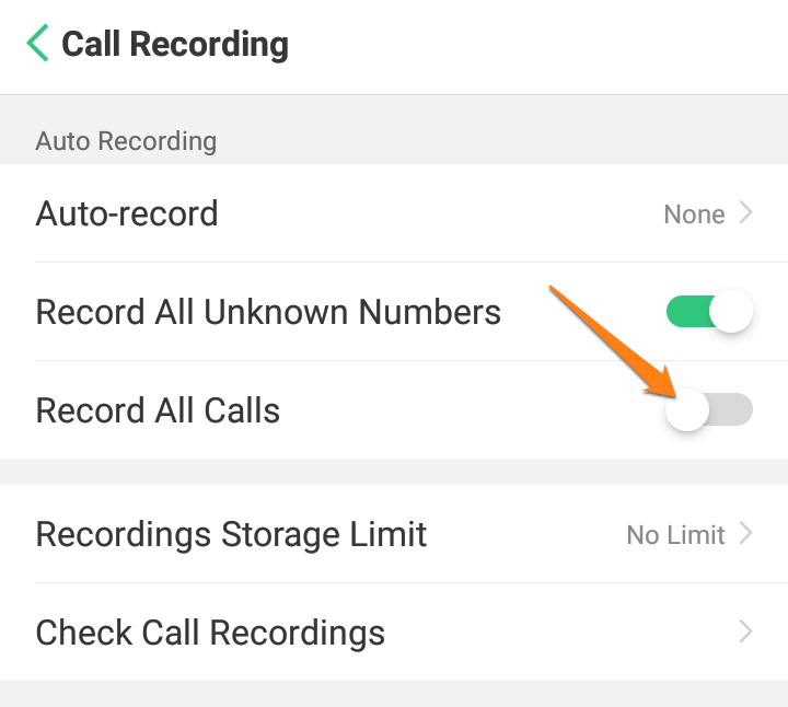 Image from: Record all calls