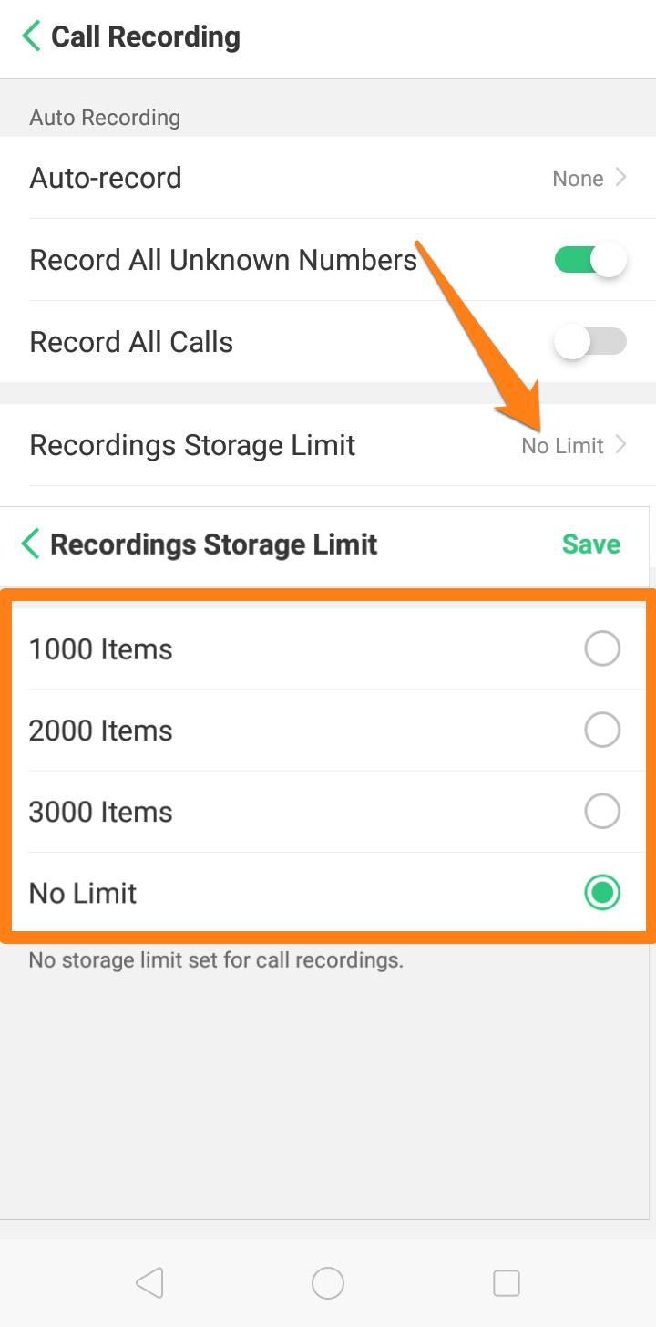 Image from: Recording storage limits