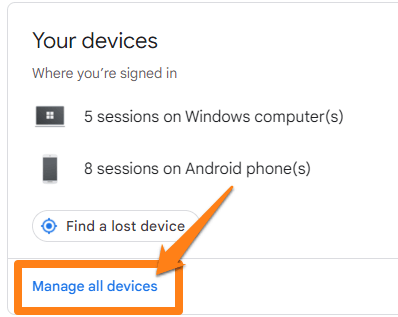 Your devices How to Sign Out of Gmail Account
