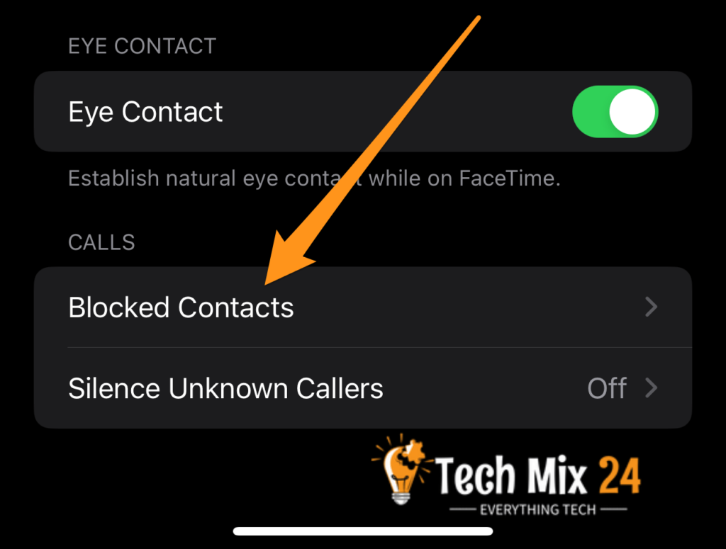 blocked contacts on FaceTime