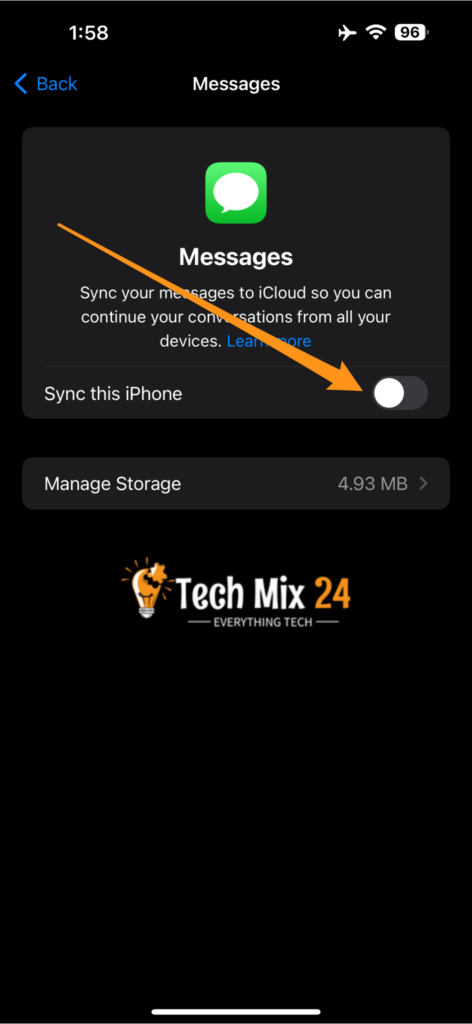 sync imessage from iPhone to Mac