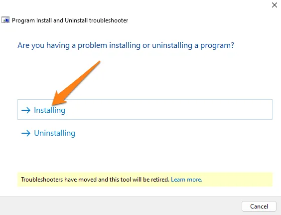click Installing How to Fix Programs Not Installing on Windows 11