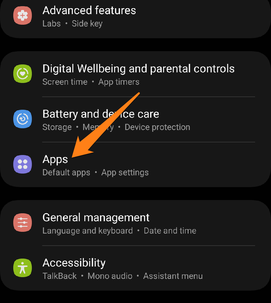 Click on Apps How to Copy Apps on Samsung Galaxy