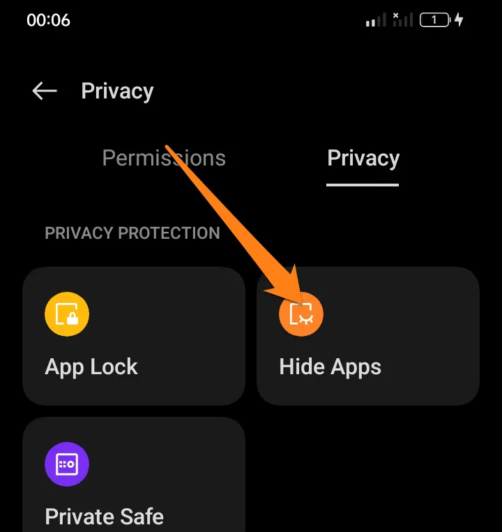 Click on hide apps How to Find Hidden Apps on Android