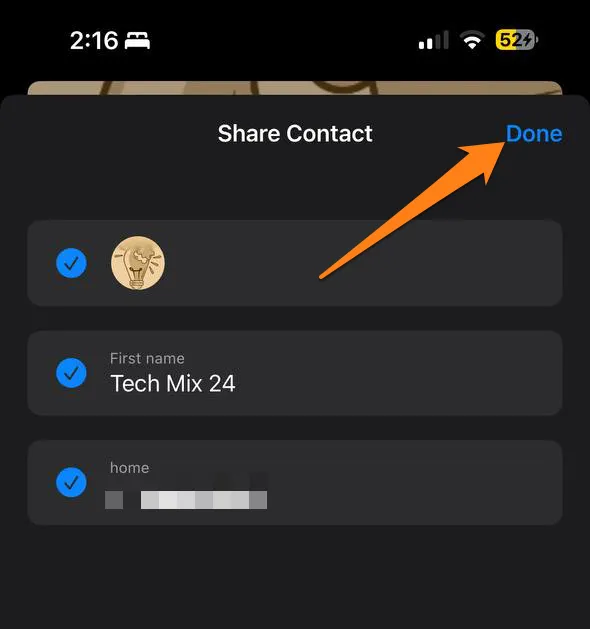 Click Down How to Share a Contact Over Text Message