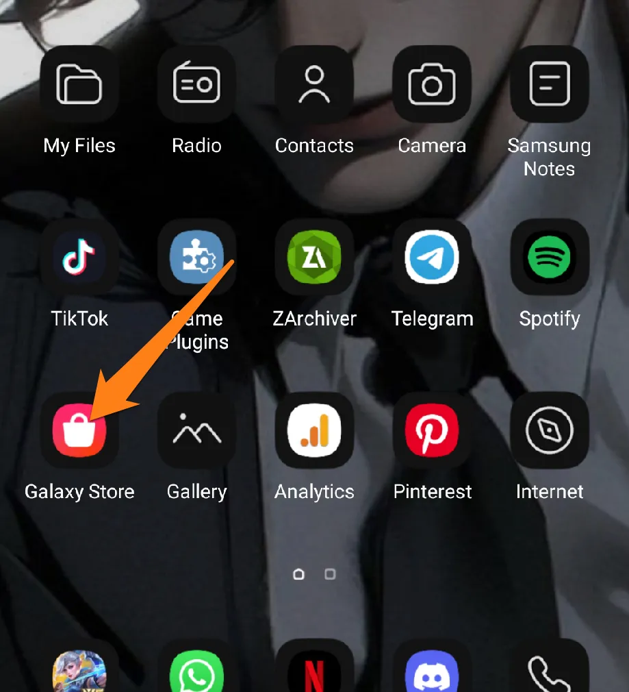 Open the Galaxy Store How to Restore Apps on Android